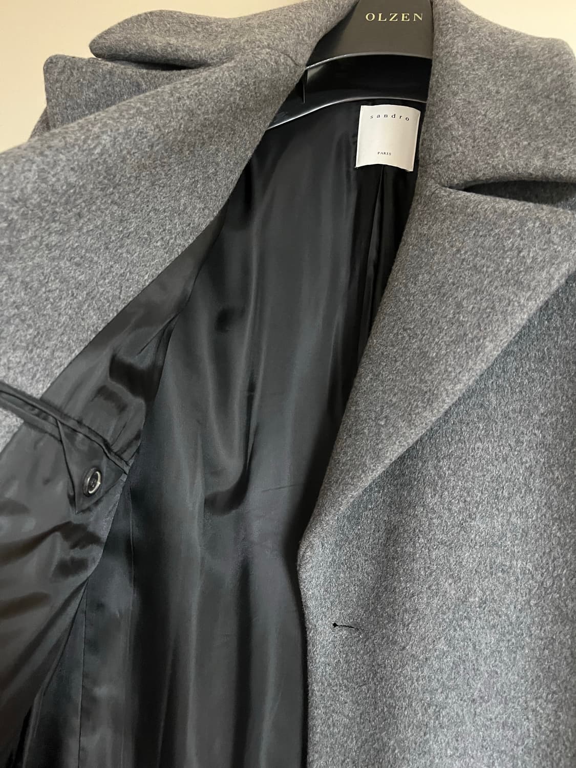 (M) 산드로옴므 울캐시미어 코트 상품이미지6