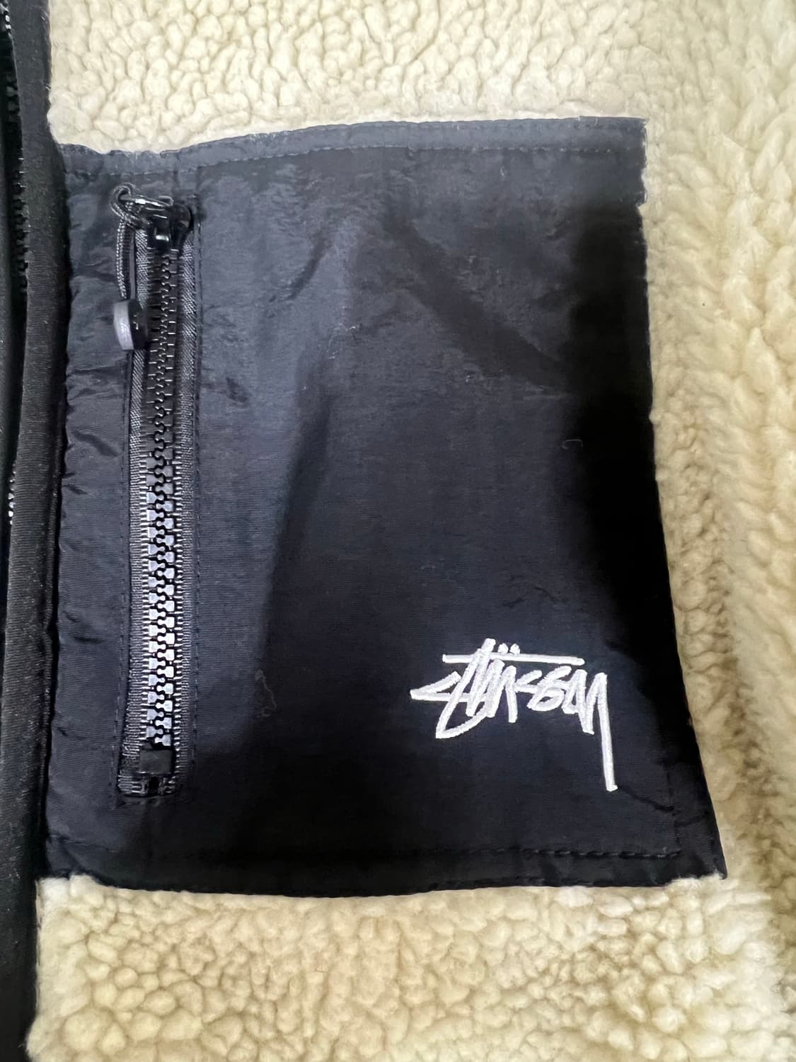 스투시 쉐르파 후리스 아이보리 L사이즈  상품이미지2