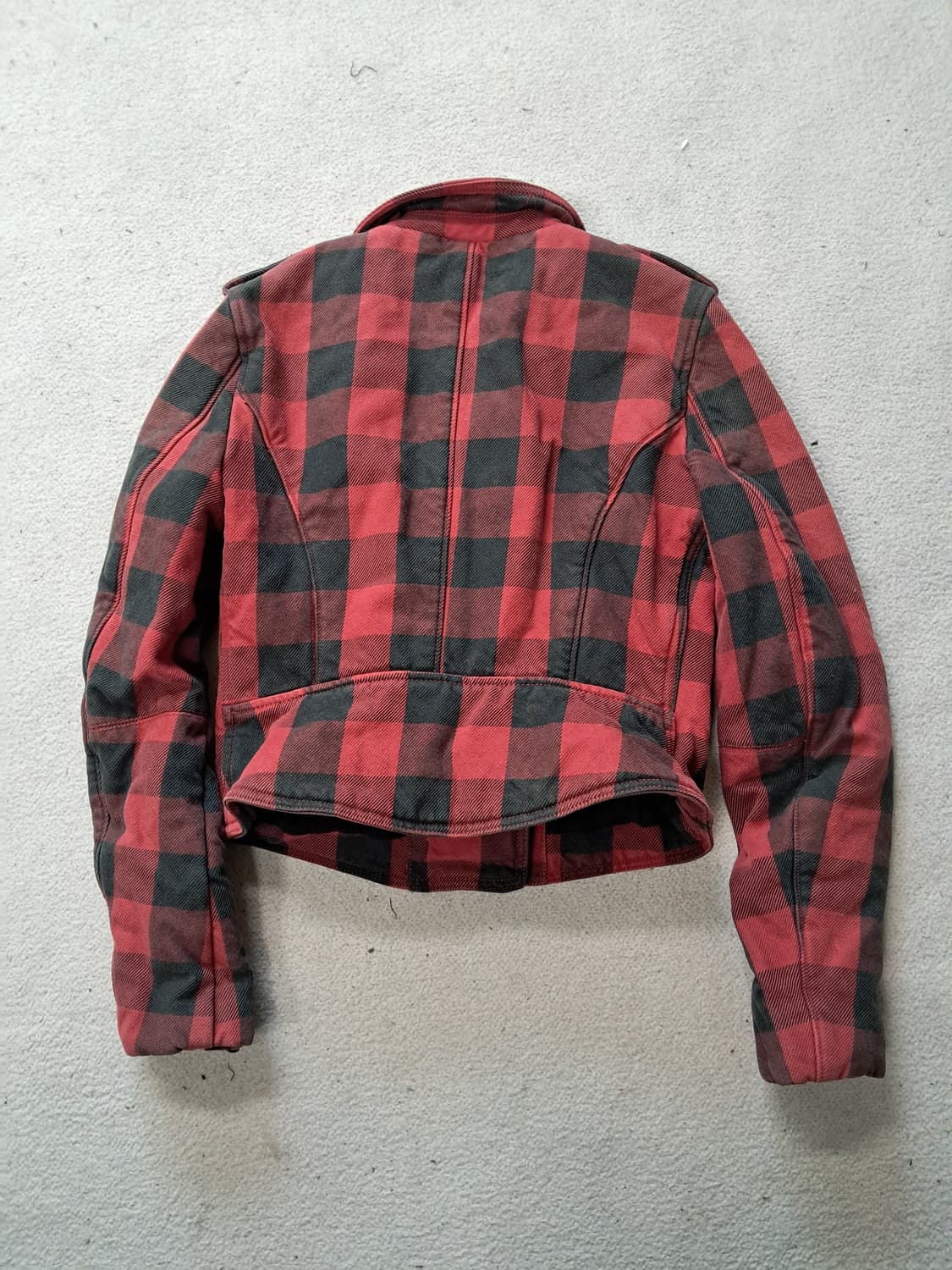 데님앤서플라이스 버팔로 체크 패턴 모토 집업 재킷  상품이미지3