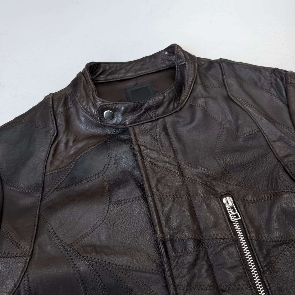 LHP 제팬 크롭 램스킨 양가죽 바이커 레더 가죽자켓 상품이미지3