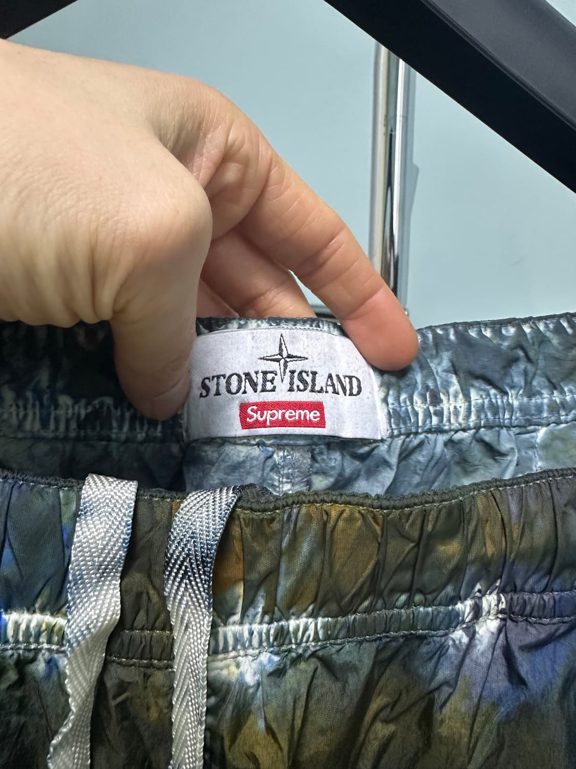 스톤아일랜드X슈프림 20FW 다크틸 카고팬츠 XL (새상품급)매장판 상품이미지5