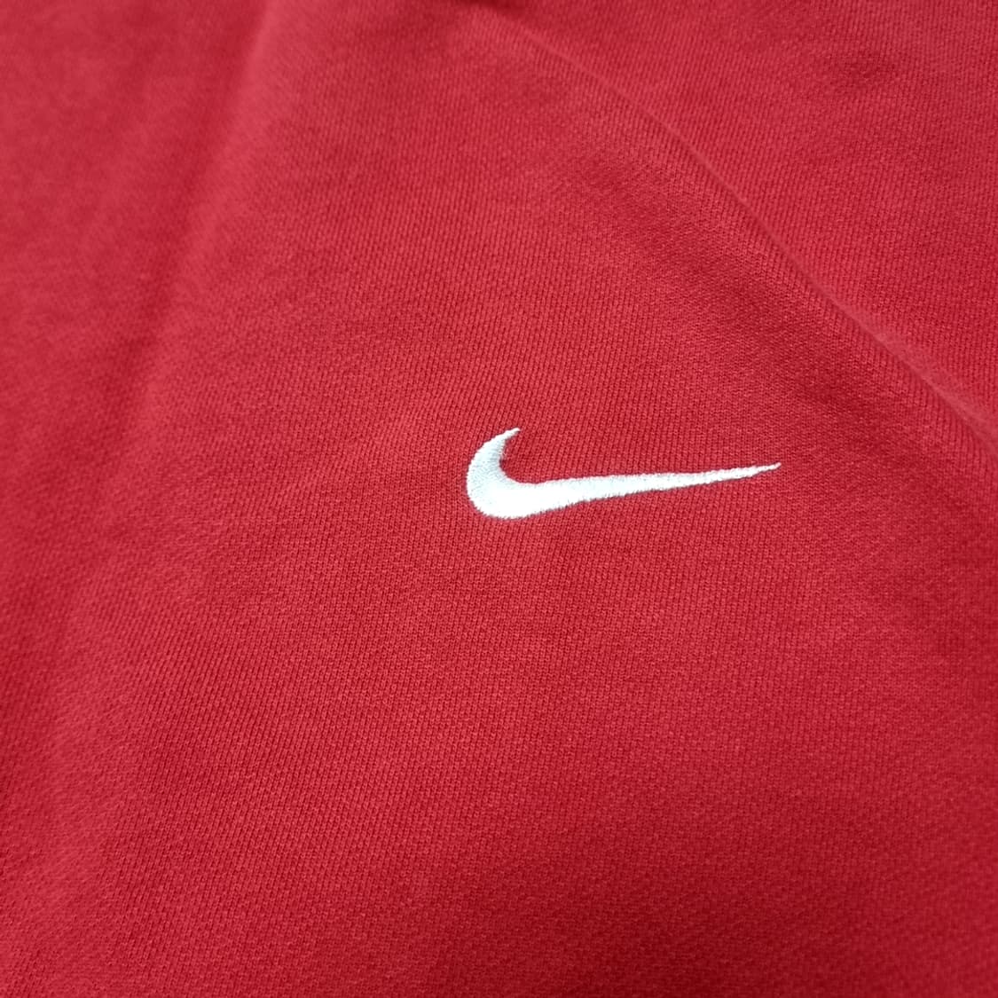 일본제 80s 나이키 스우시 레드 맨투맨 티셔츠(L) 상품이미지3