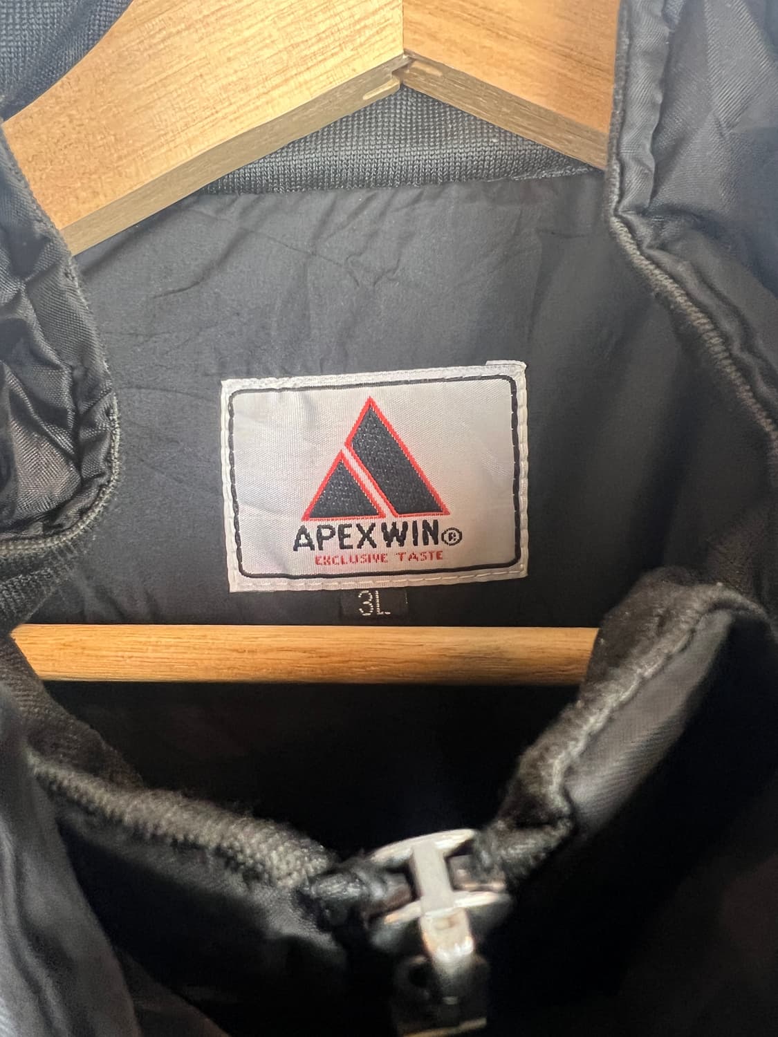 APEXWIN 블랙 바람막이 3L 상품이미지3