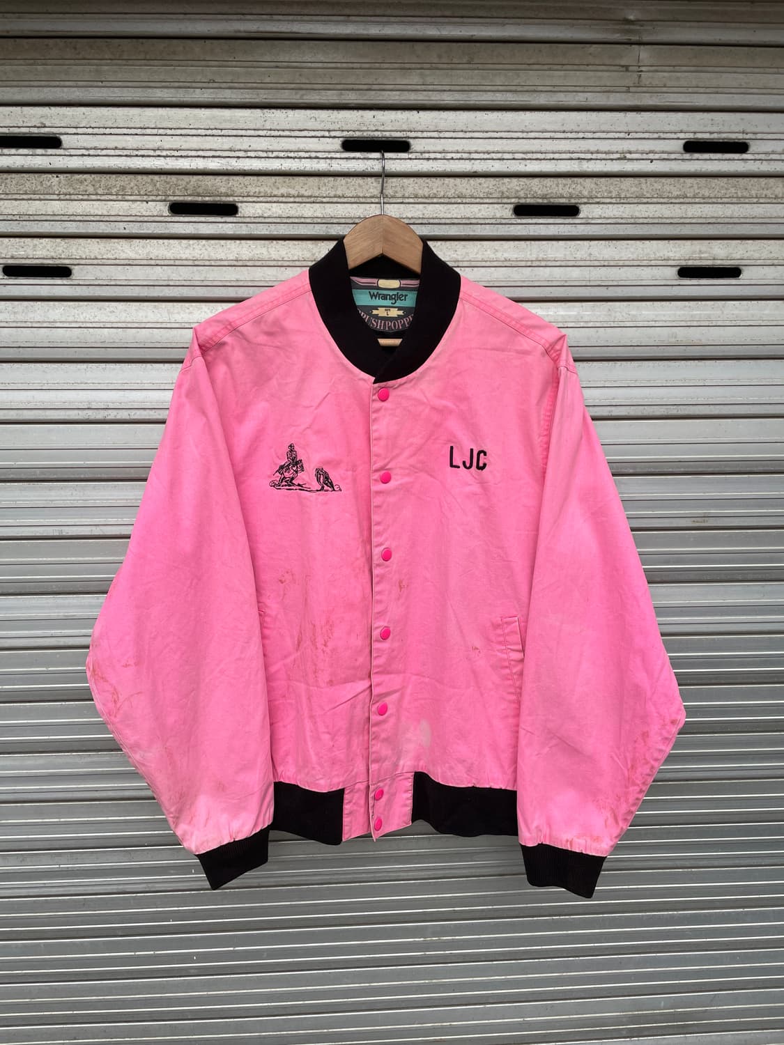 80-90s Wrangler pink bomber jacket 상품이미지2
