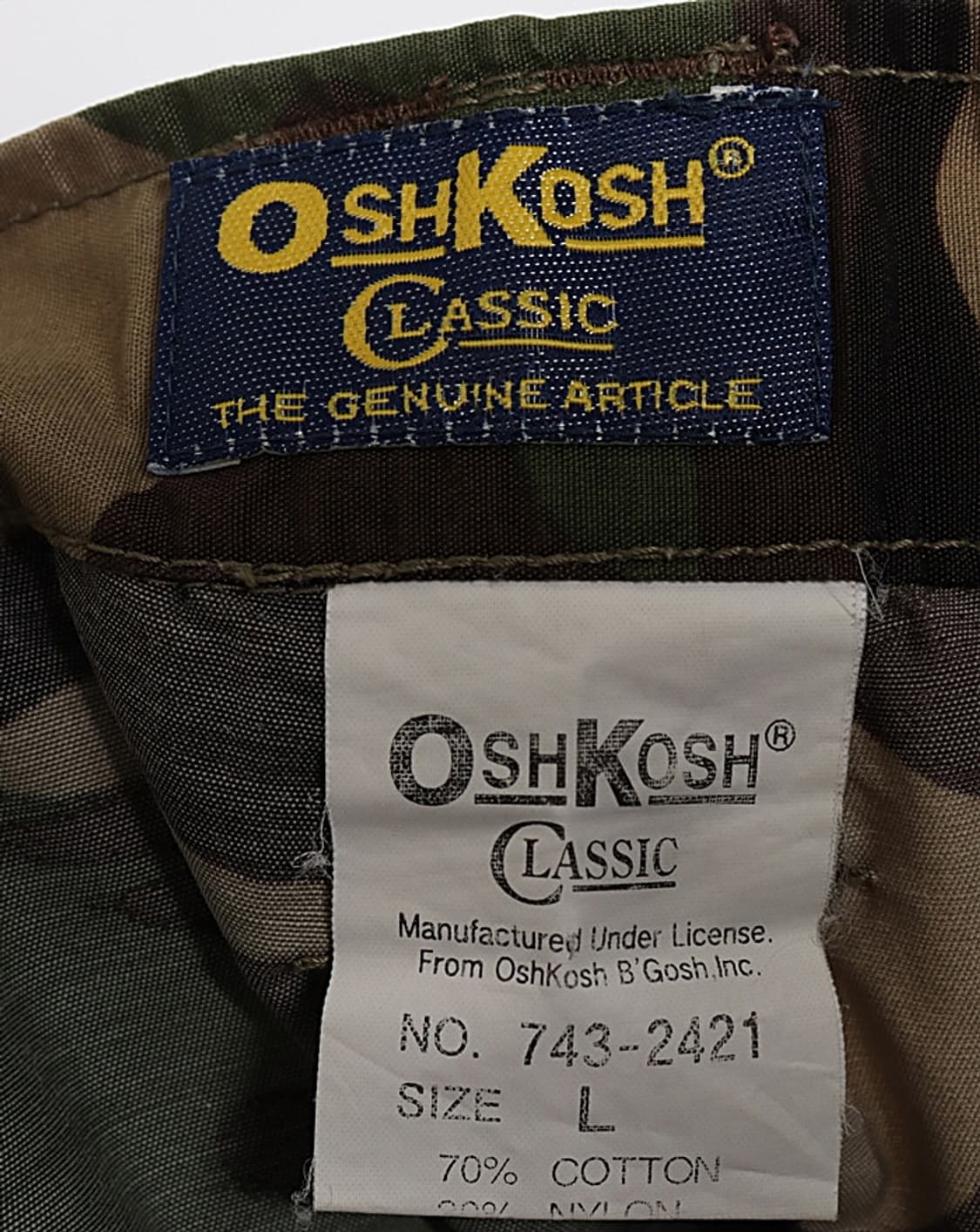 OSHKOSH CLASSIC Camo 7부 Pant (32) 상품이미지9