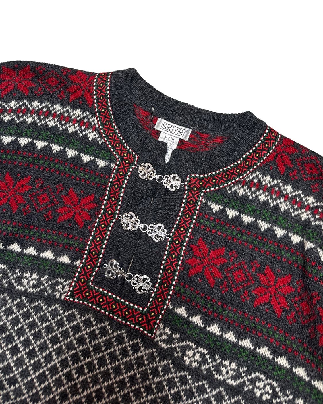 Old 노르웨이 울 노르딕 니트 스웨터 상품이미지3