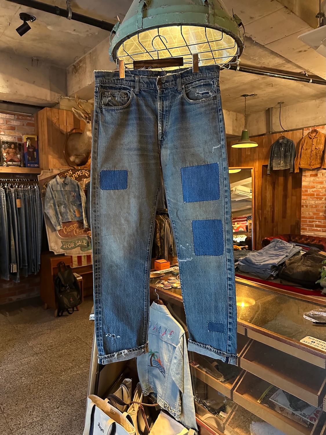 70s USA 빈티지 리바이스 505 66전기 셀비지 데님 팬츠 501 상품이미지1