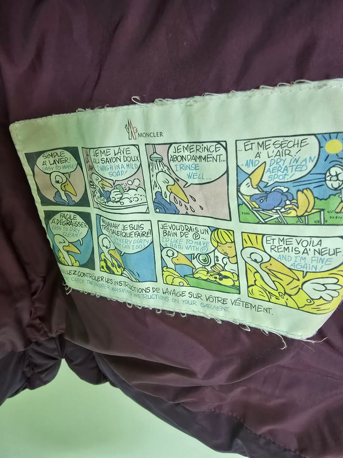 몽클레어 플라메뜨 버건디 롱패딩 1사이즈 상품이미지5