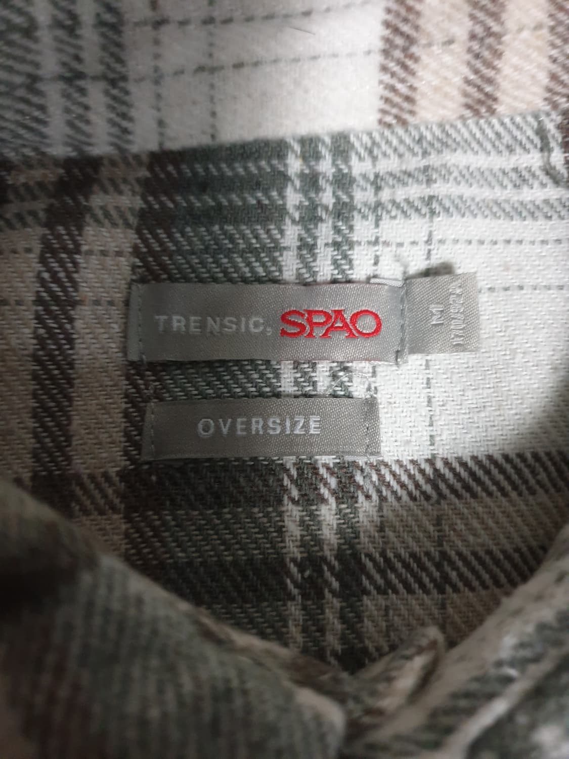 스파오 오버사이즈 더블포켓 혜비 플란넬 셔츠 (M) 상품이미지3