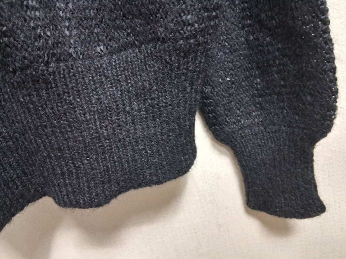 Roman CASTILE 일본구제 검정 모헤야 니트 레트로가오리핏 66 상품이미지7