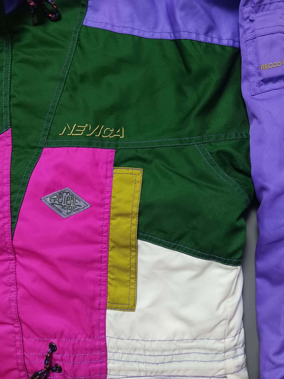 [XL] NEVICA 90S 빈티지 컬러블록 점퍼 자켓 스키복 보드복 상품이미지3