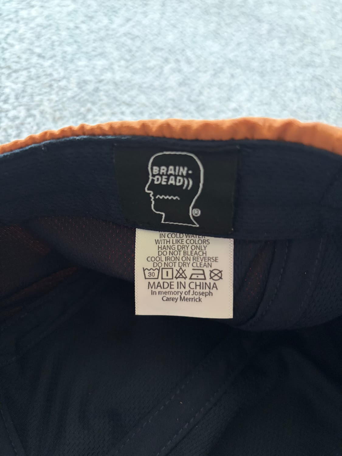 브레인데드 롱빌 컬러블럭 캡 상품이미지4