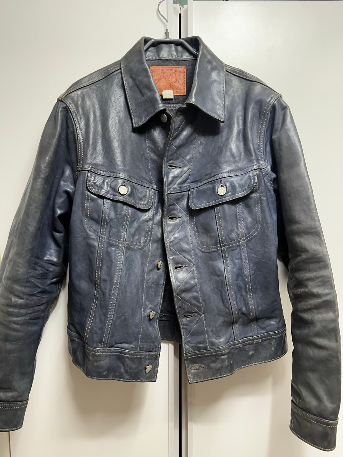 RRL 18SS 인디고 레더 자켓 M 상품이미지1