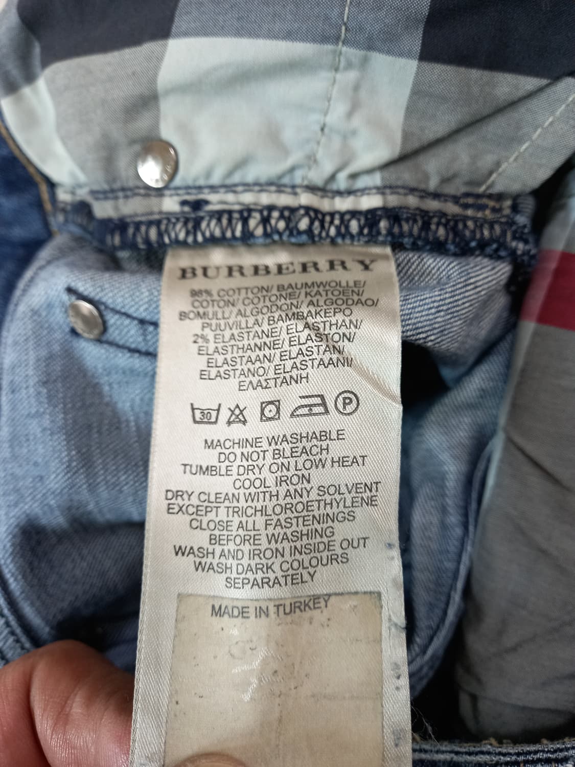 27 BURBERRY BRIT 워싱 스판스키니 27-582 상품이미지8