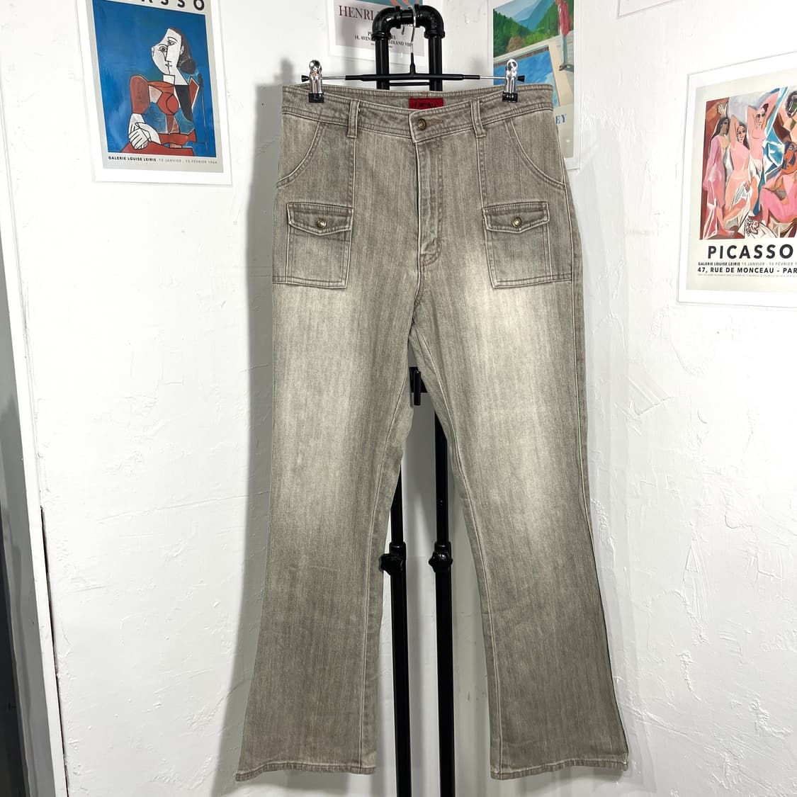 라이트 흑청 멀티포켓 팬츠 상품이미지2