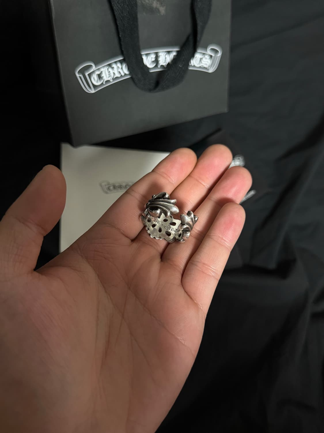 [20호] 크롬하츠 더블플로랄 링 파베다이아 상품이미지8