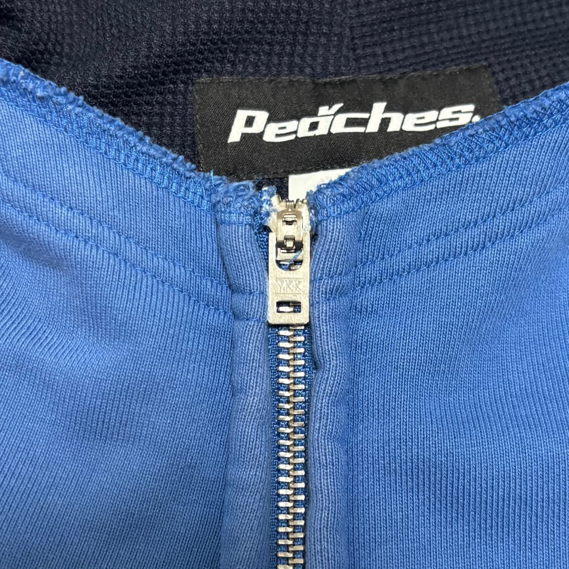 피치스 엔진 스타트 워싱 후드 집업 블루 상품이미지3