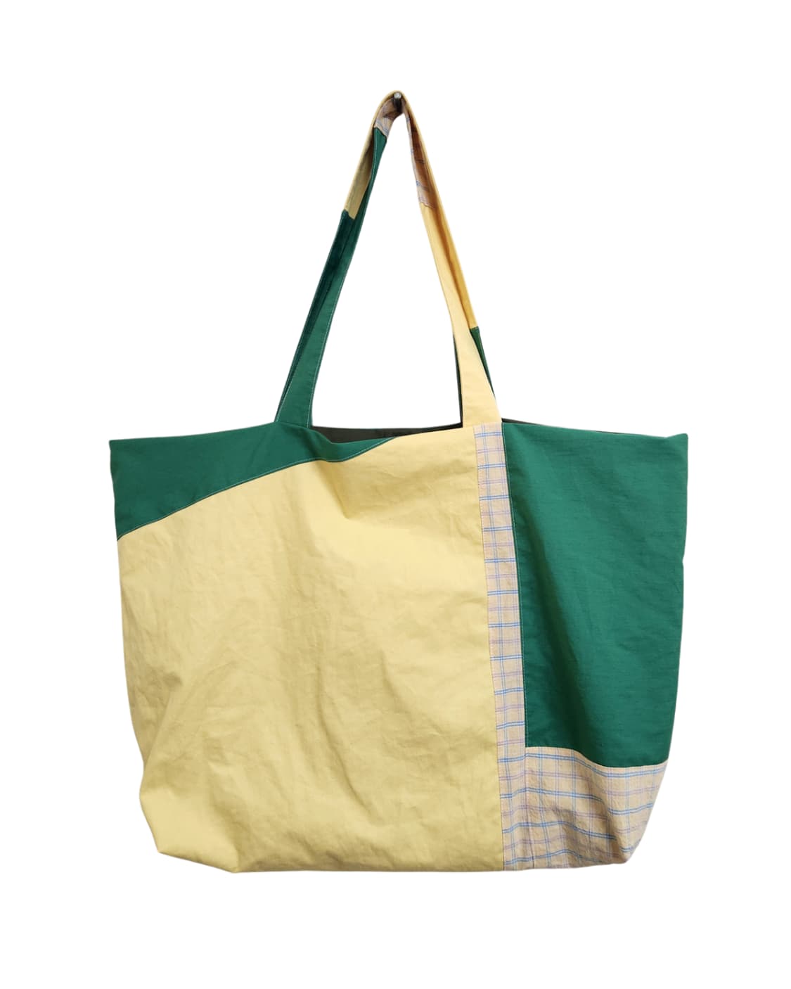 양면 배색 빅사이즈 보부상 숄더백 상품이미지1