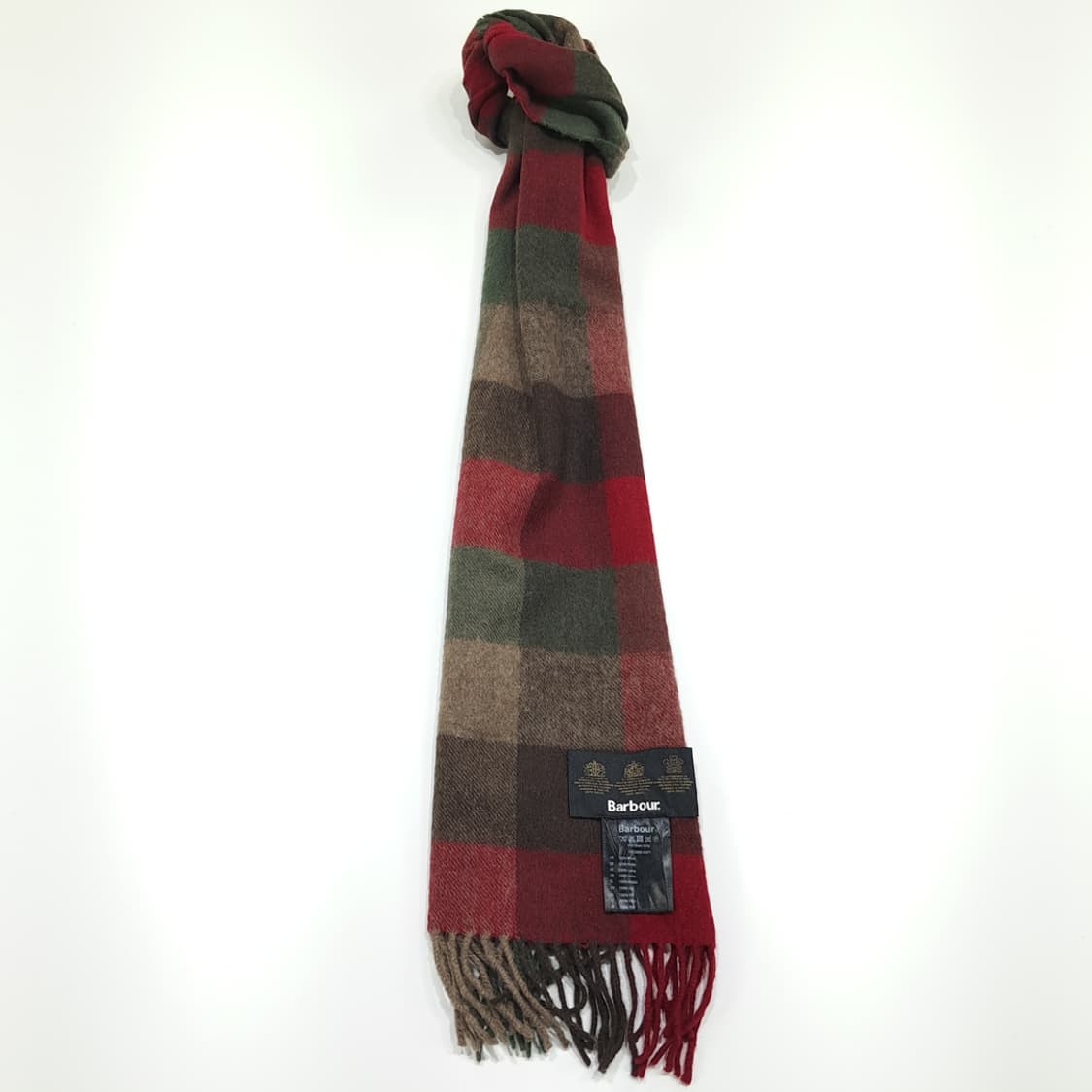 MX366 바버 멀티블록 체크 울 머플러 상품이미지3