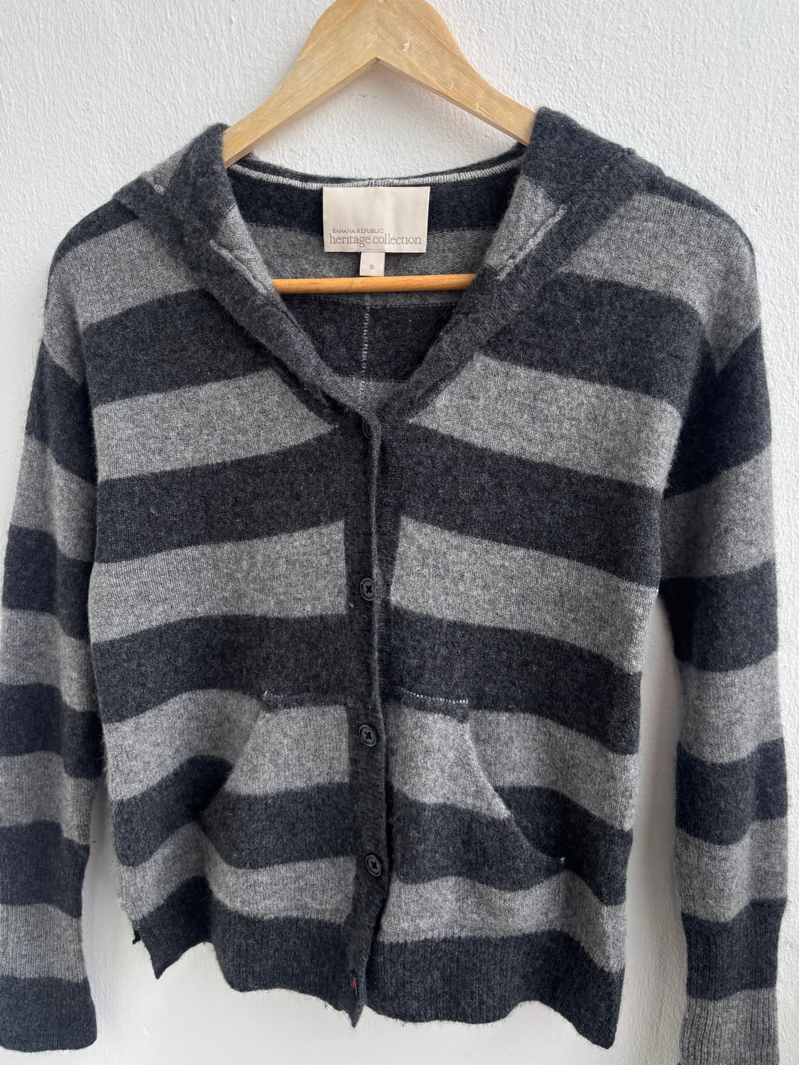 Banana Republic Stripe Knit Hood Zip-Up 상품이미지4