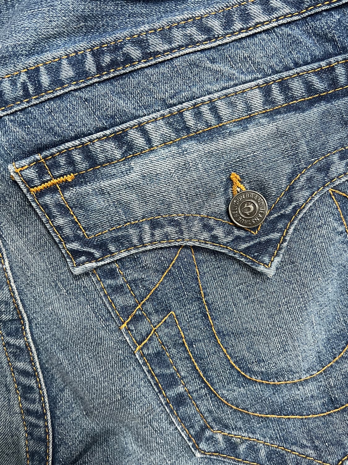 True Religion 트루릴리전 월드투어 와이드핏 부츠컷 데님 팬츠 상품이미지4