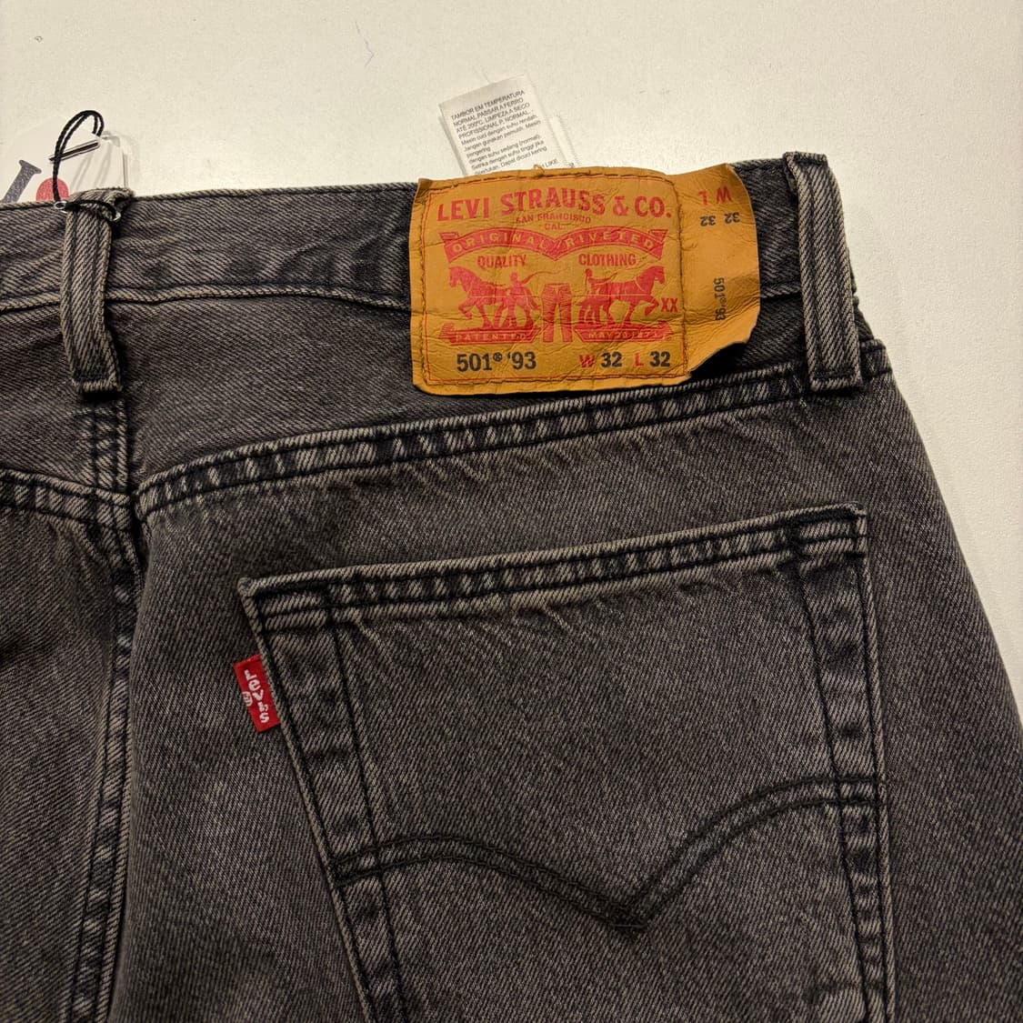 [32] 리바이스 501 93 그레이 데님 팬츠 청바지 D331 상품이미지3