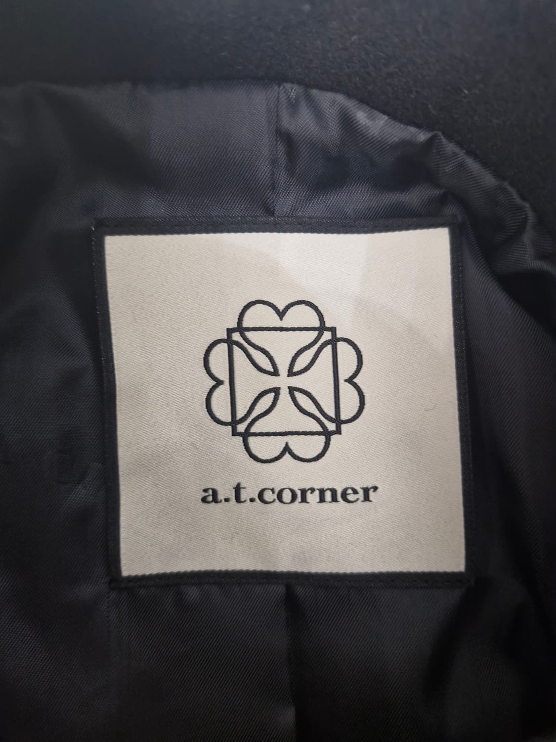 앳코너(a.t.corner)더블 토글 숏 코트 블랙 상품이미지7