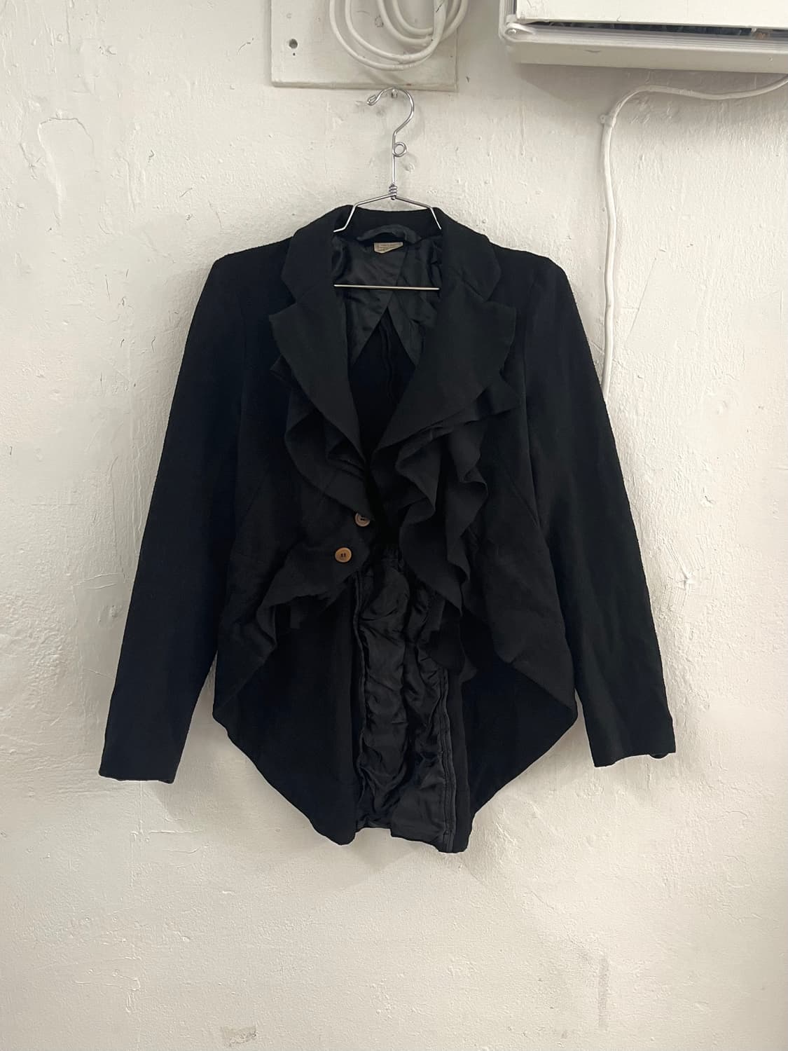 꼼데가르송 2011 아카이브 축융울 러플 자켓 상품이미지6