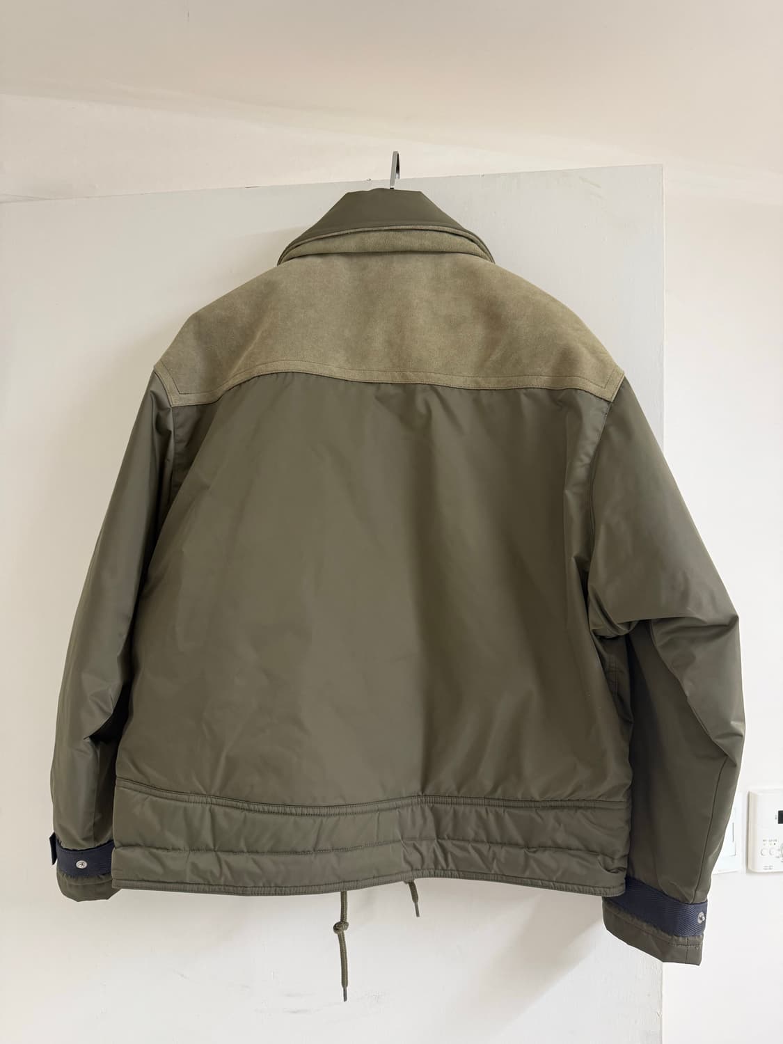 카브엠트 레더 숄더 봄버 자켓 카키 L size 상품이미지2