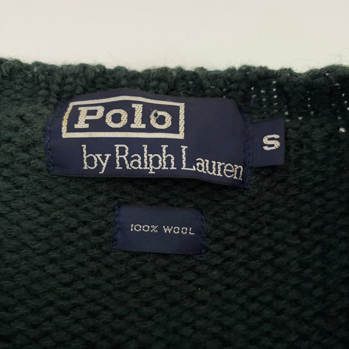 Polo  폴로 랄프로렌 90,s자수 다크그린 니트 상품이미지3