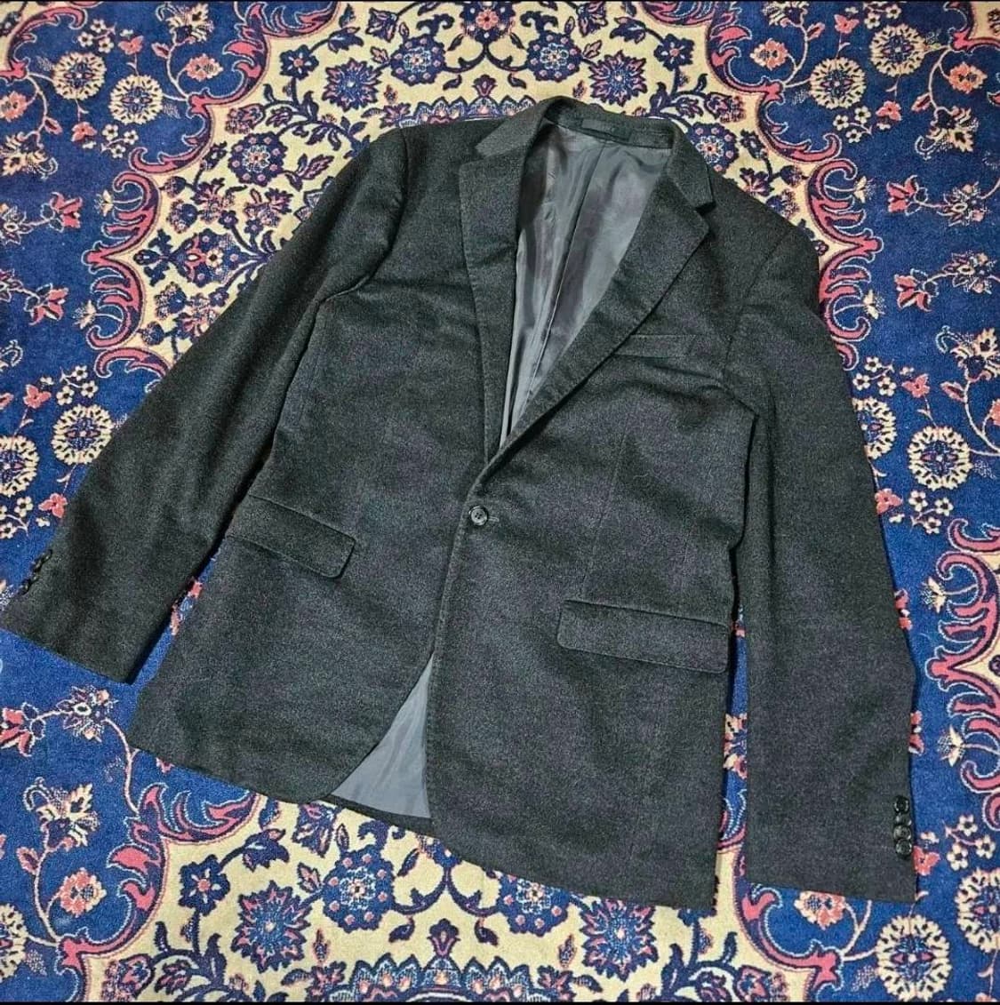 타임옴므(TIME) 캐시미어 95% 차콜 블레이져 100-105 상품이미지1