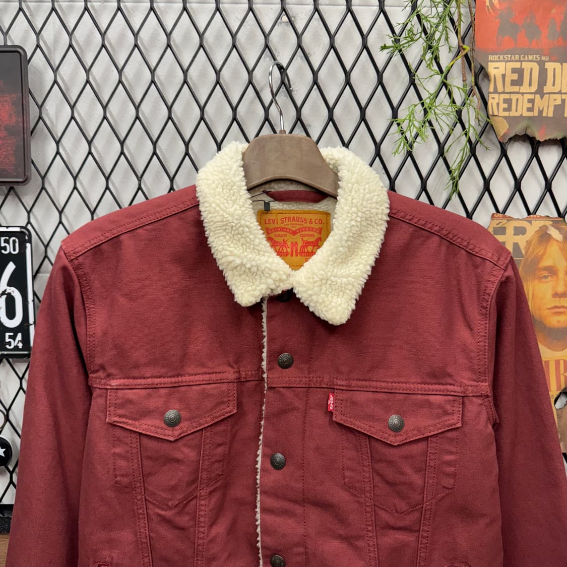 리바이스 타입 3 쉐르파 트러커 자켓 레드 S 상품이미지3