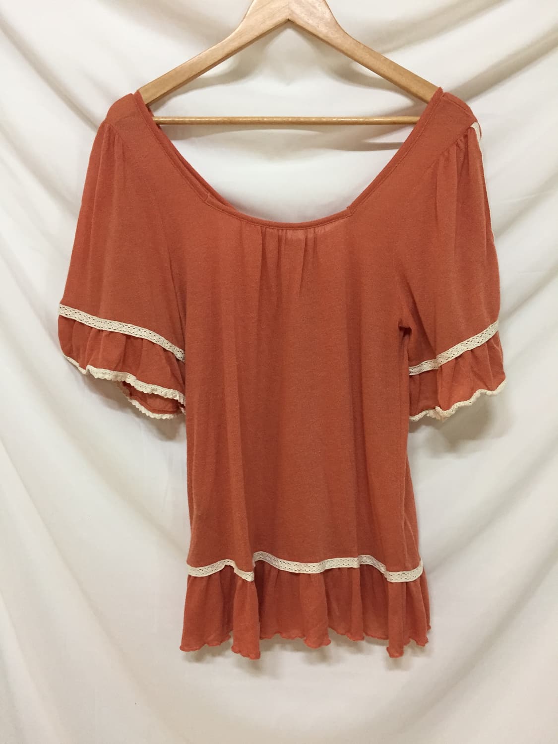 레이스 꽃단추 티셔츠 상품이미지7