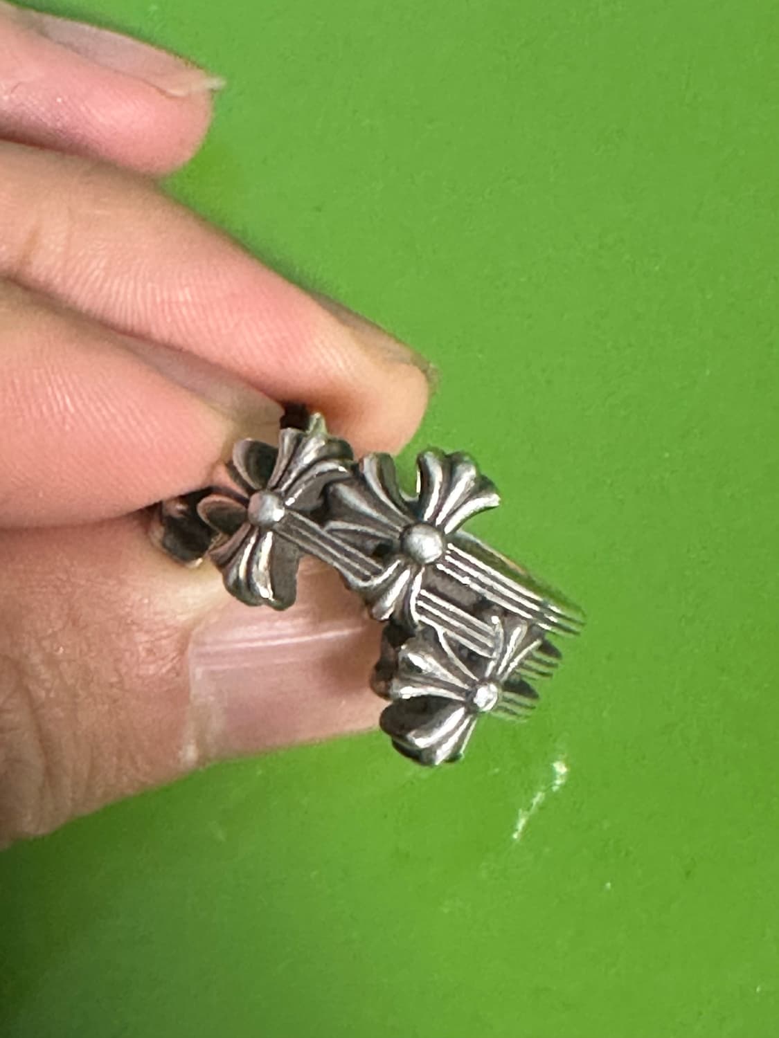 (14.5호) 크롬하츠 3ch 크로스 링 상품이미지1