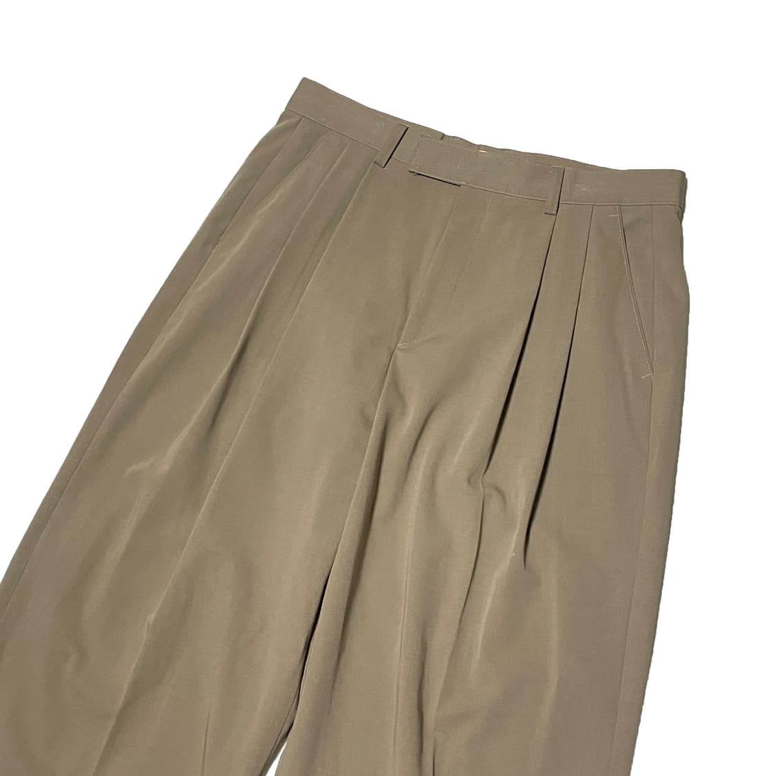 아르반 베이지 투턱 슬랙스 팬츠 상품이미지3