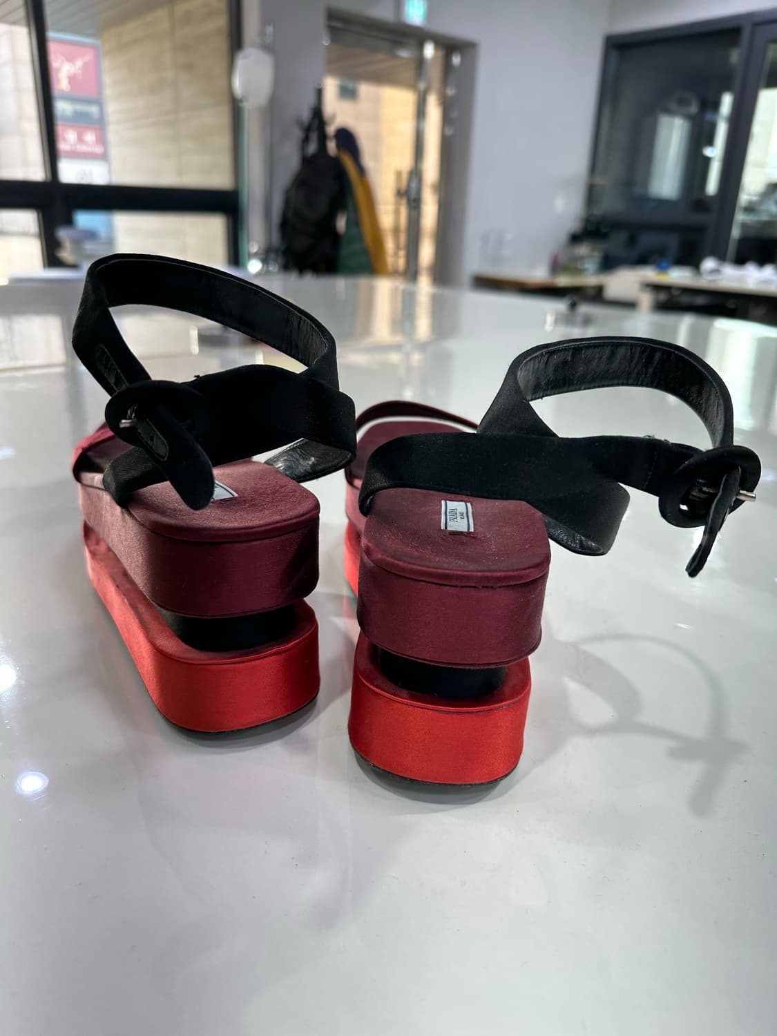 PRADA 프라다 더블 게타 플랫폼 샌달  상품이미지3