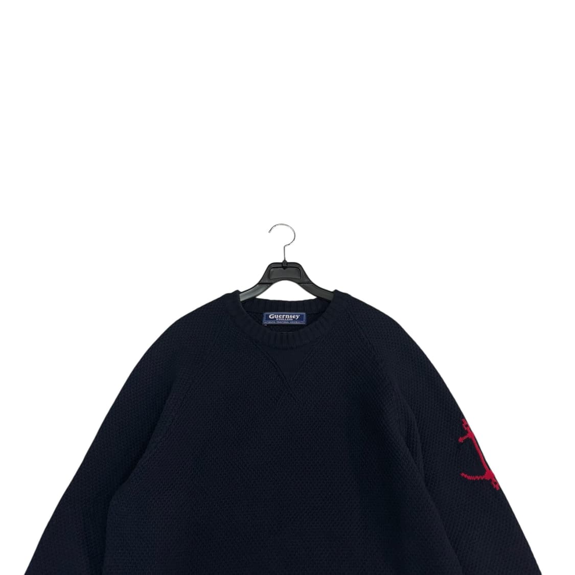 건지울른스 네이비 나그랑 코튼 니트 상품이미지2