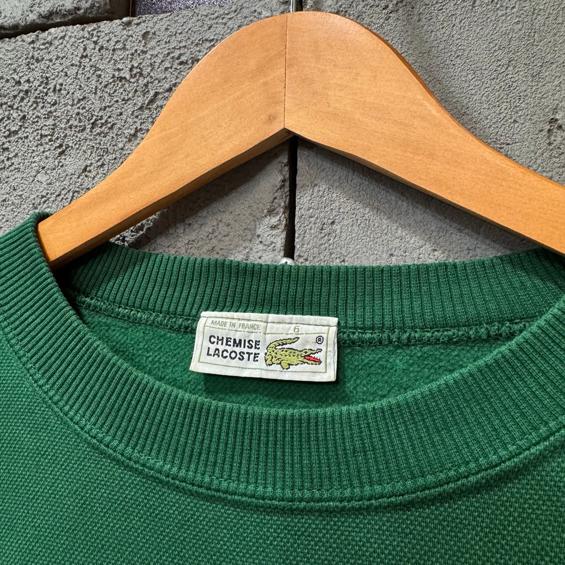 80s 라코스테 자수 맨투맨 made in France (L) 상품이미지5