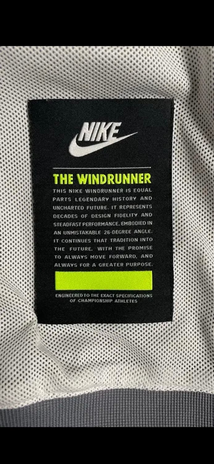 나이키 바람막이 윈드러너 스모크 그레이 L 상품이미지6
