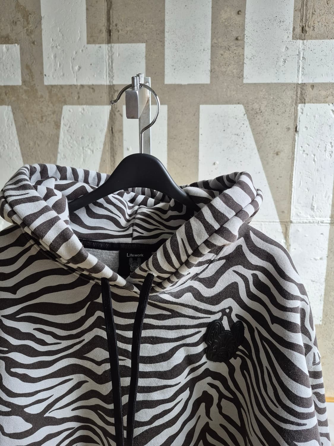 라이프워크 지브라 패턴 기모후드맨투맨 (GM 상품이미지3