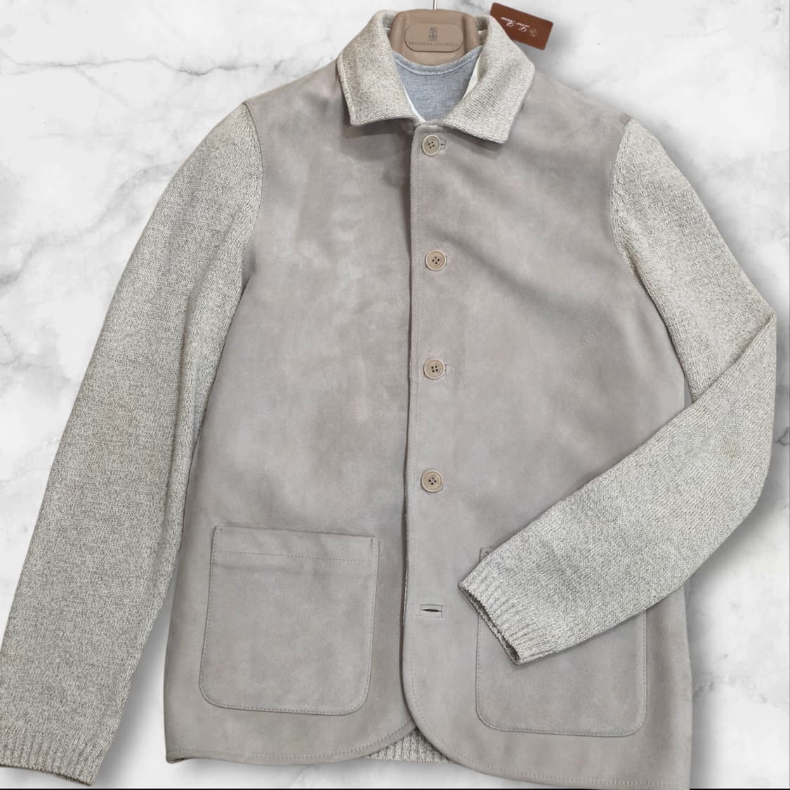 Loro Piana 로로피아나 역작* 스웨이드 캐시미어 실크 초어 자켓 상품이미지4