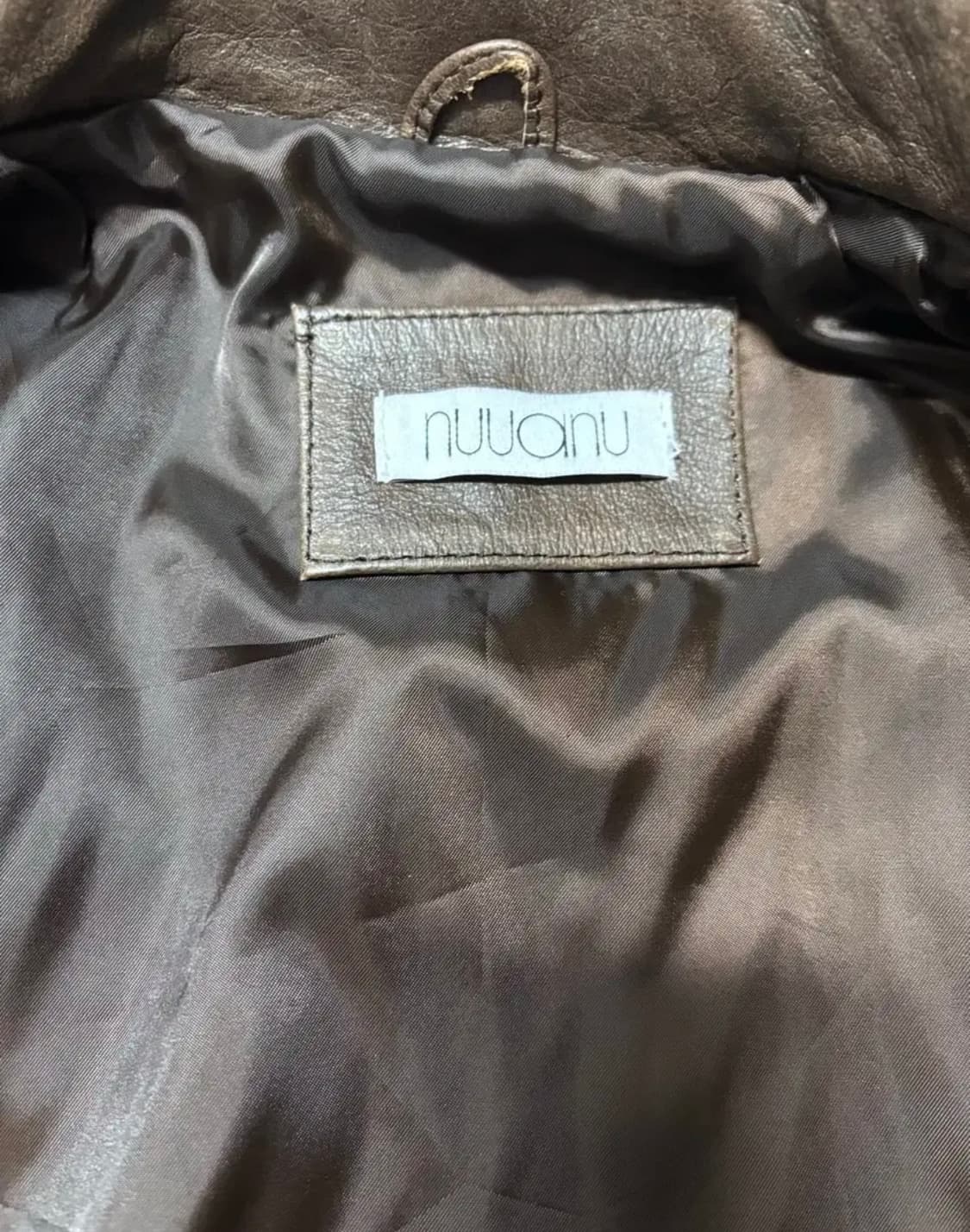 NUUANU/ 누아누/ 레더 자켓/ 누아누 브라운 레더자켓 상품이미지4