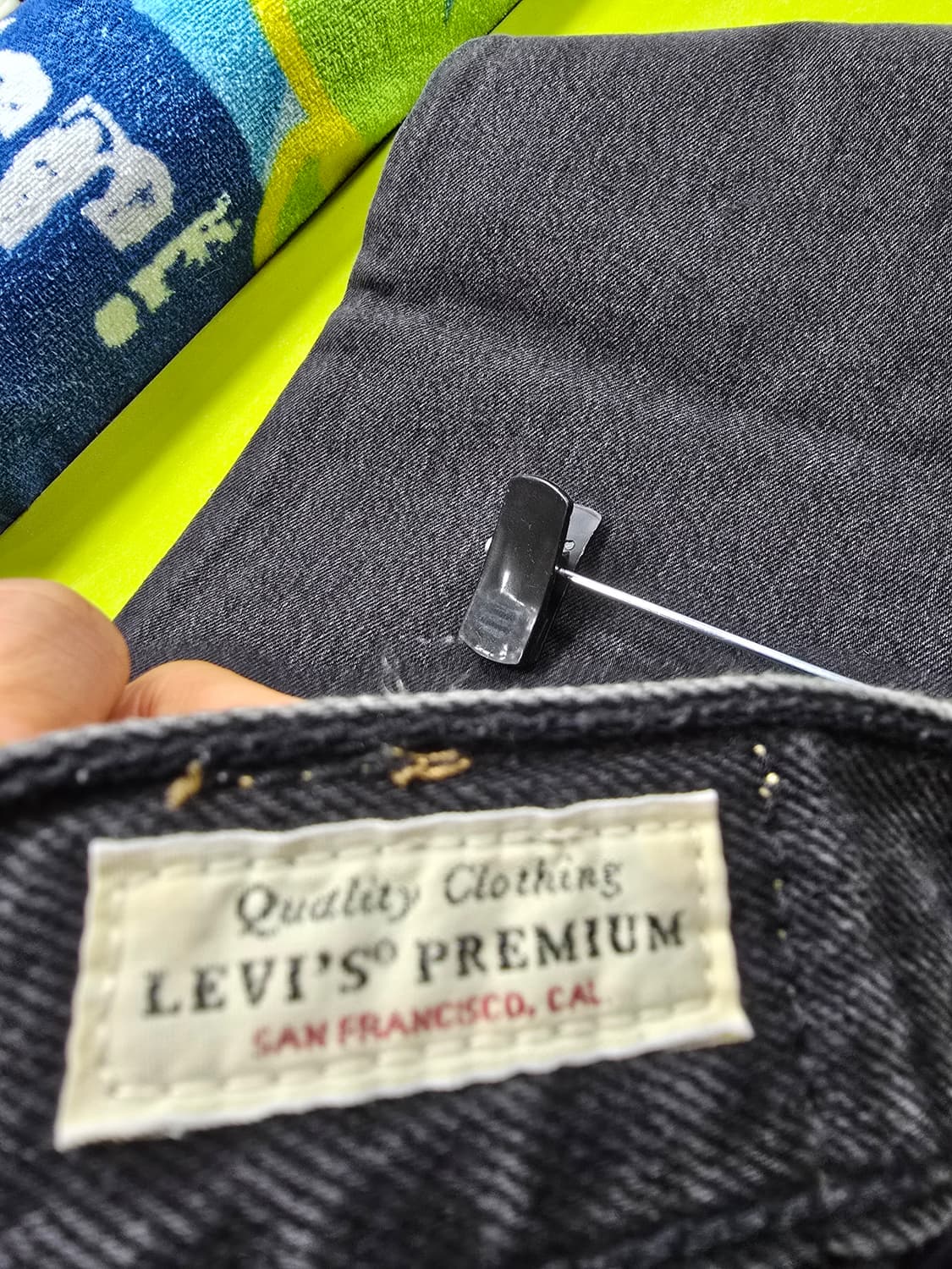 리바이스 블랙 데님 팬츠 (1274) 상품이미지5