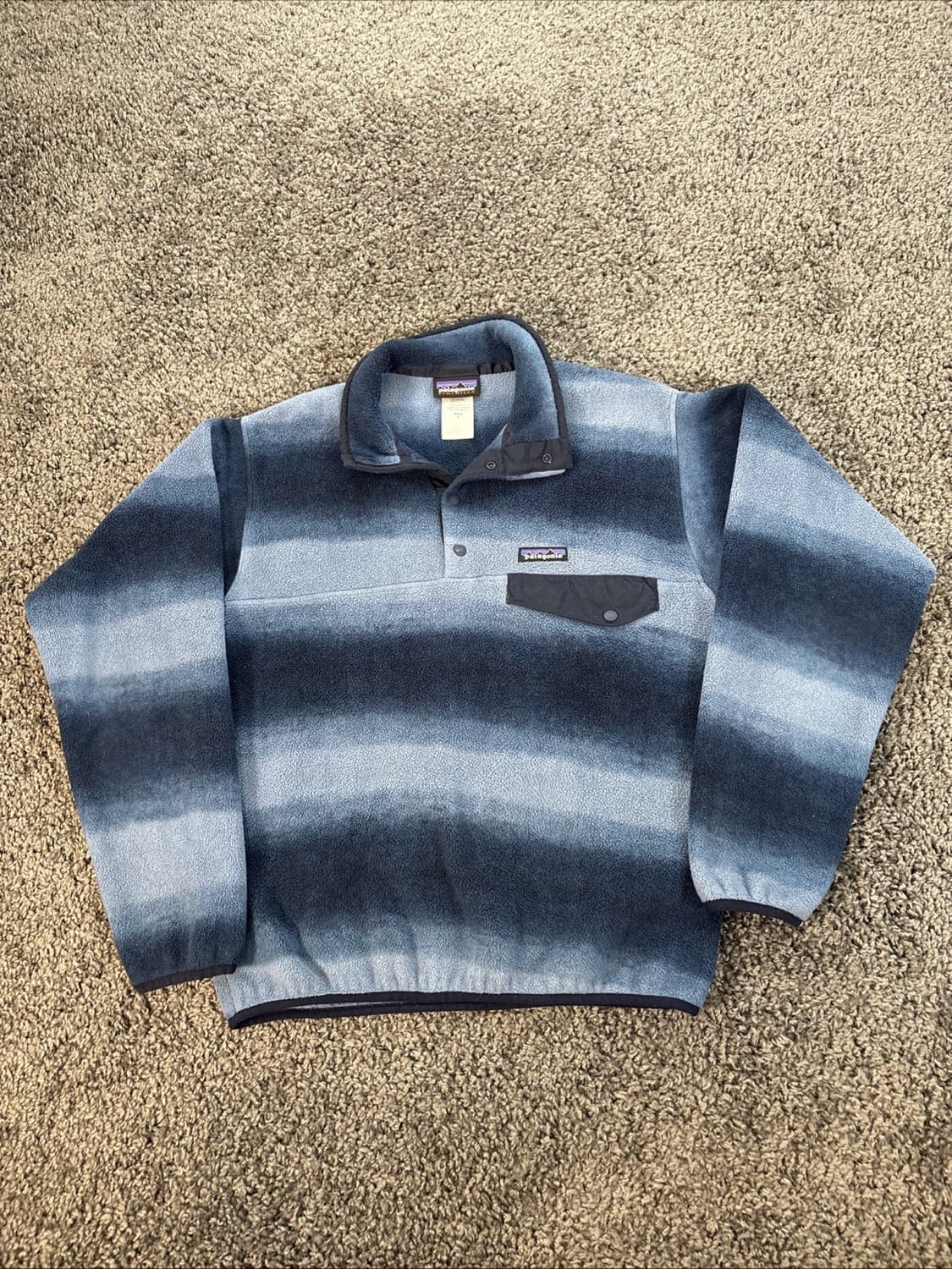 08FW 파타고니아 신칠라 스냅-T 인더스트리얼블루/네이비 멕시코 상품이미지1