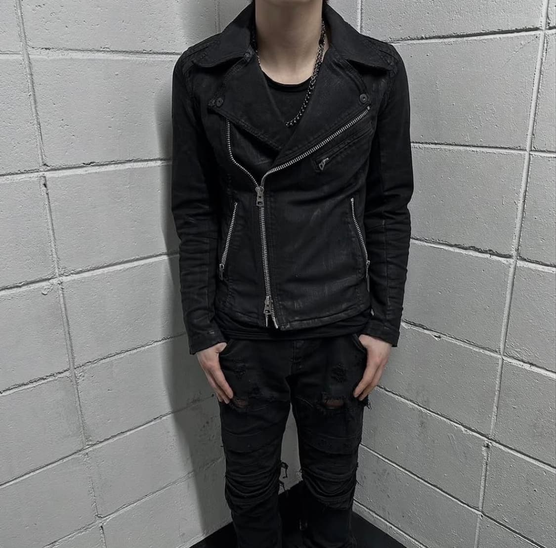 CIVARIZE archive Black wax coated jacket 상품이미지4