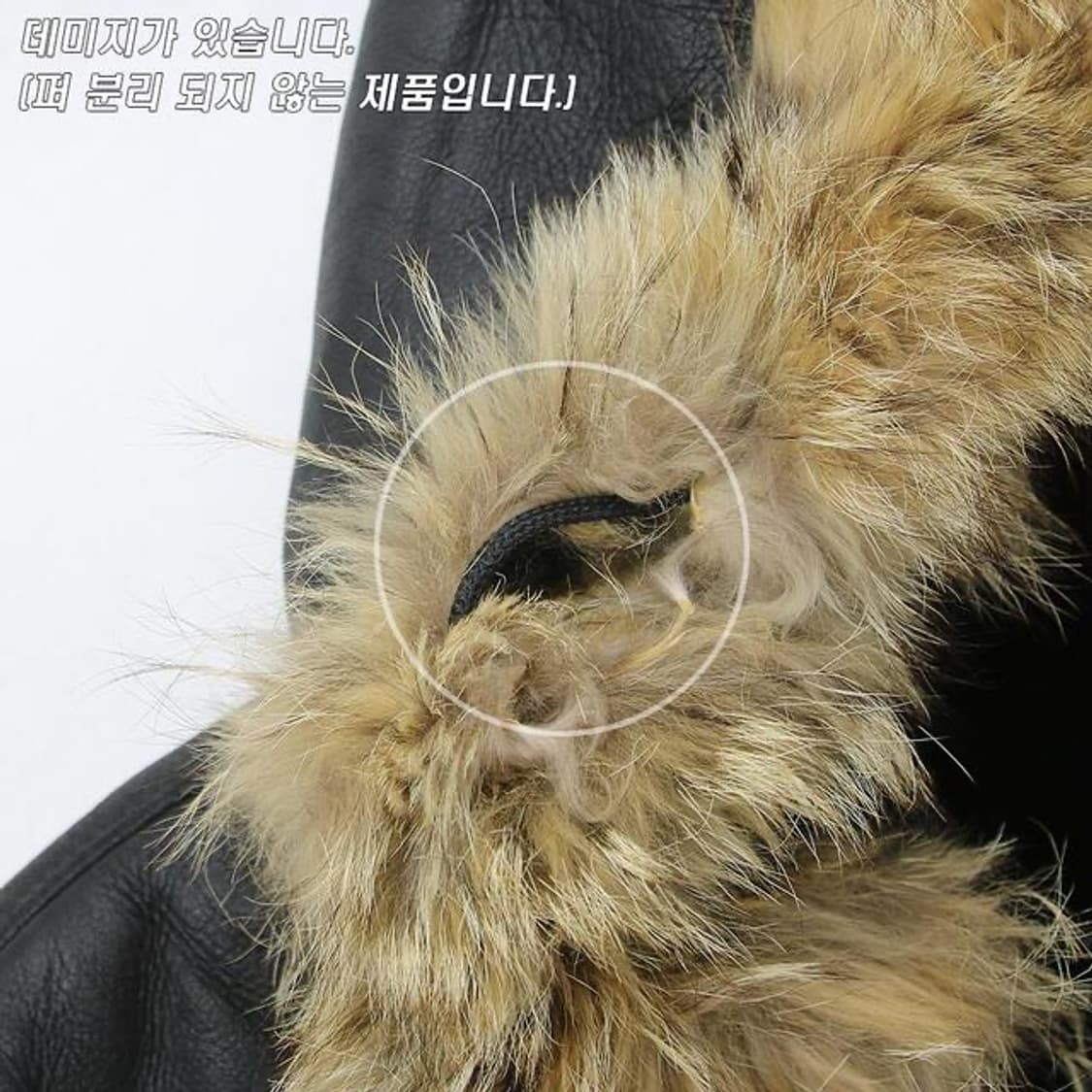 (착용컷) Winny Roaste 후드 레더 점퍼 상품이미지5