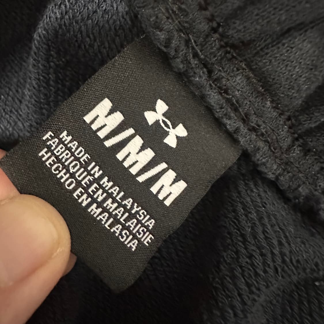 언더아머 맨투맨 추리닝 바지 트레이닝 세트 블랙 M 상품이미지4