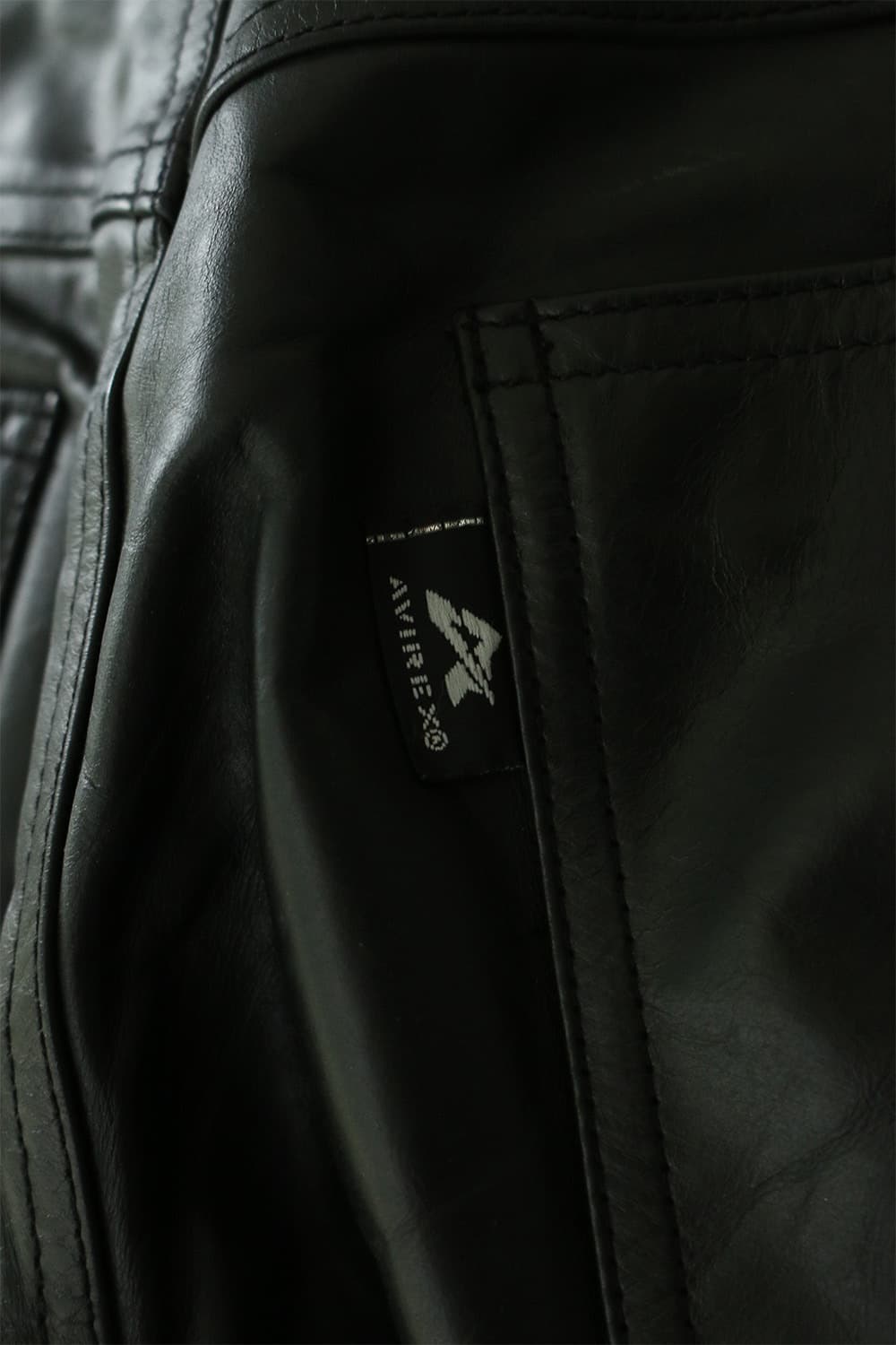 2000s 아비렉스 레더 부츠컷 팬츠 상품이미지7