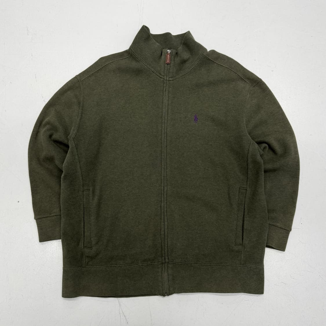 폴로 포니 카키 코튼 집업 상품이미지2