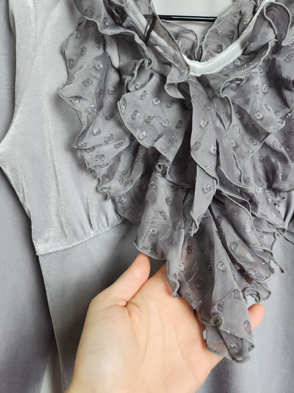 벨벳 프릴 탑 상품이미지7